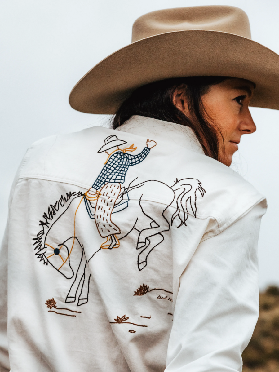 Western Embroidered Denim Shirt