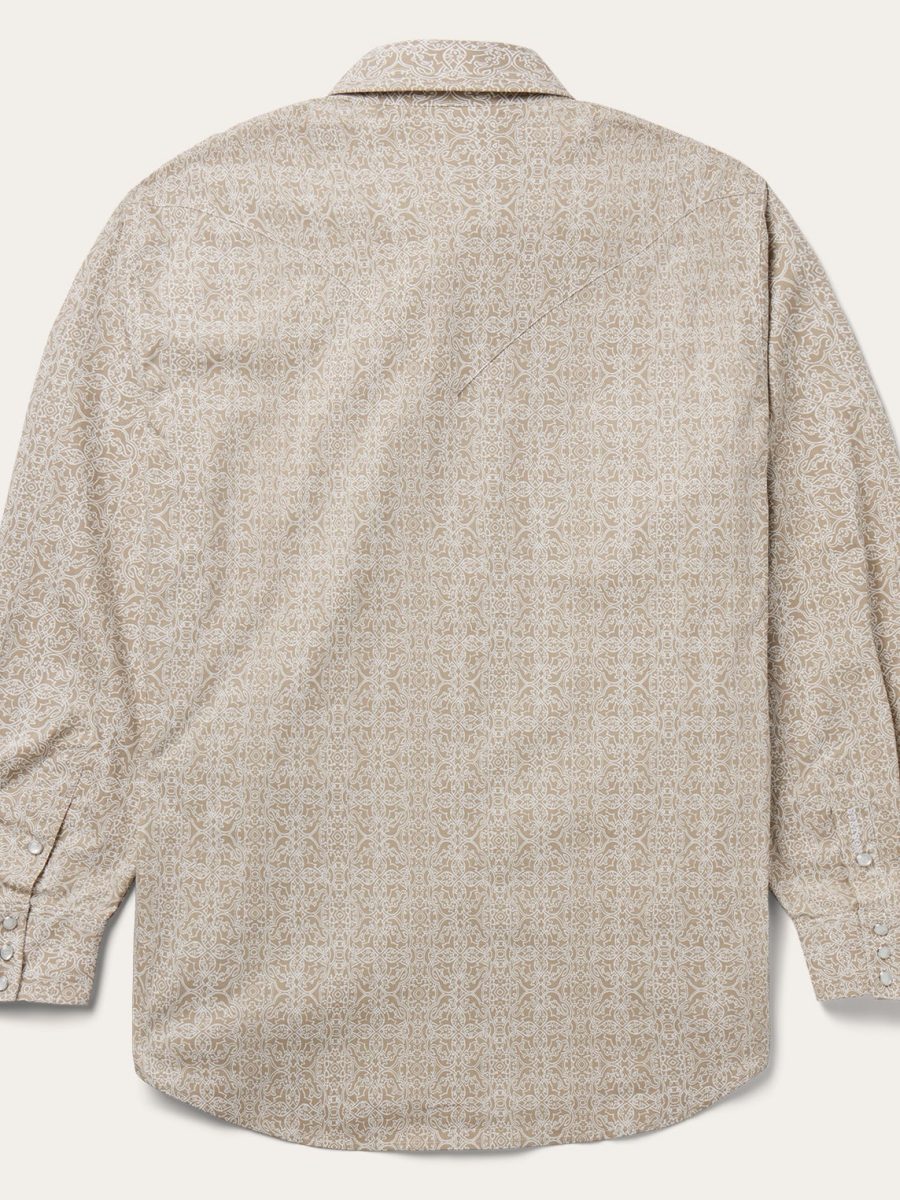 Medallion Print Western Shirt