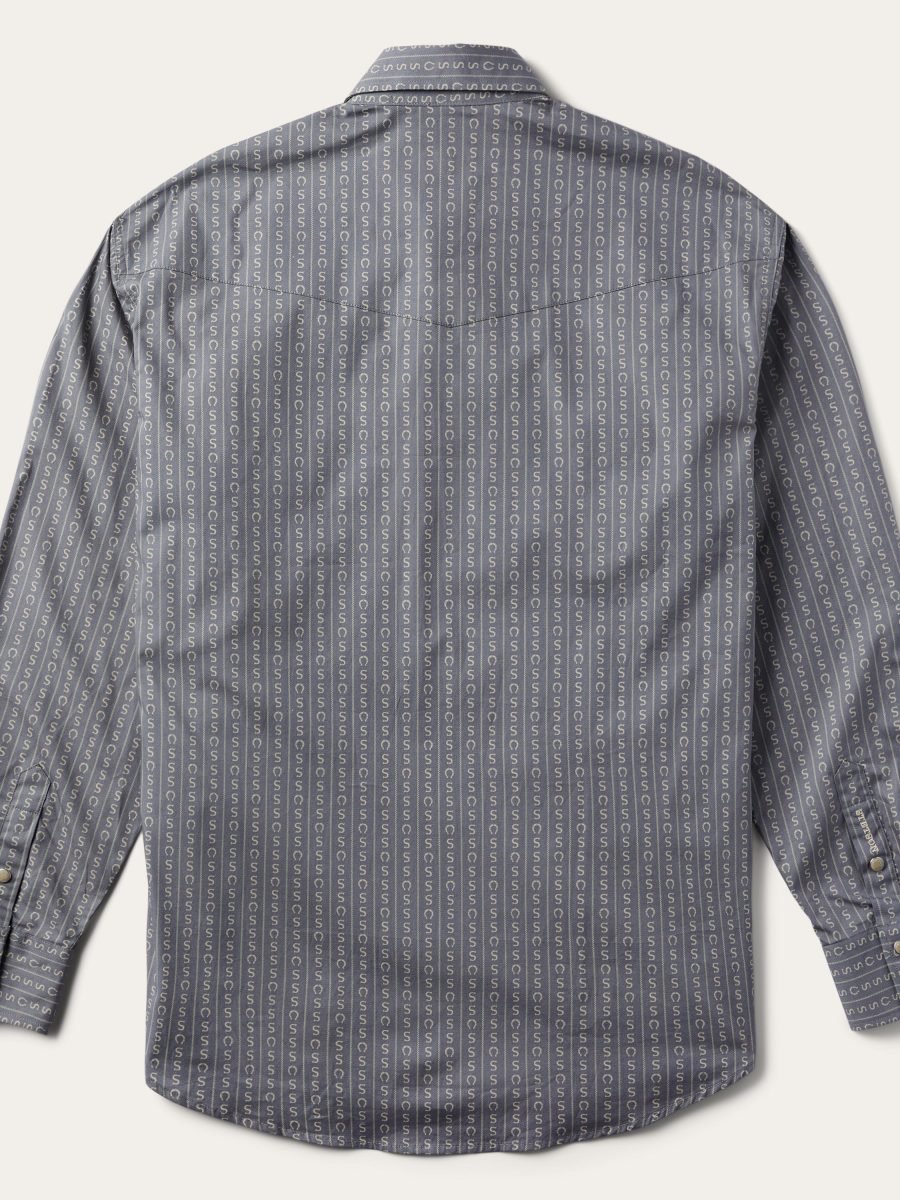 Horseshoe Stripe Print Shirt