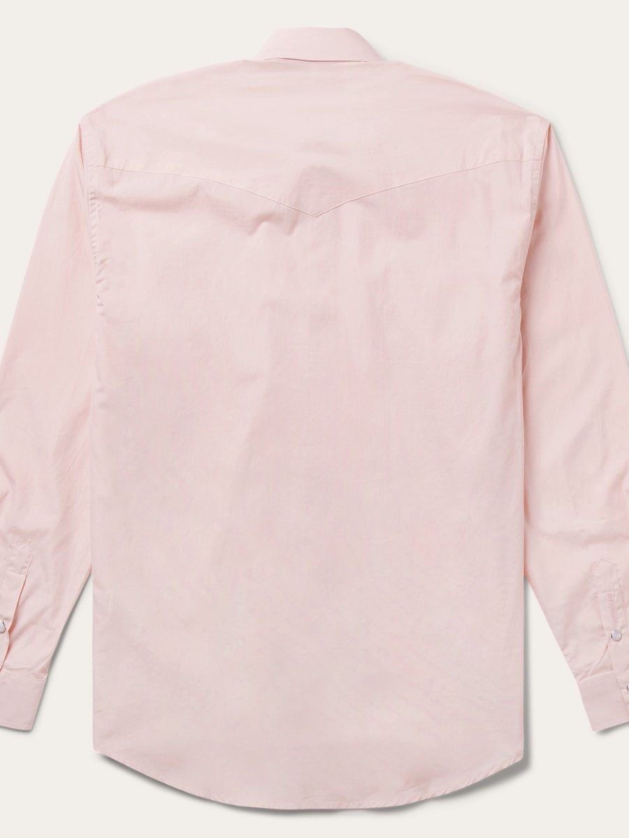 Pink End-On-End Western Shirt