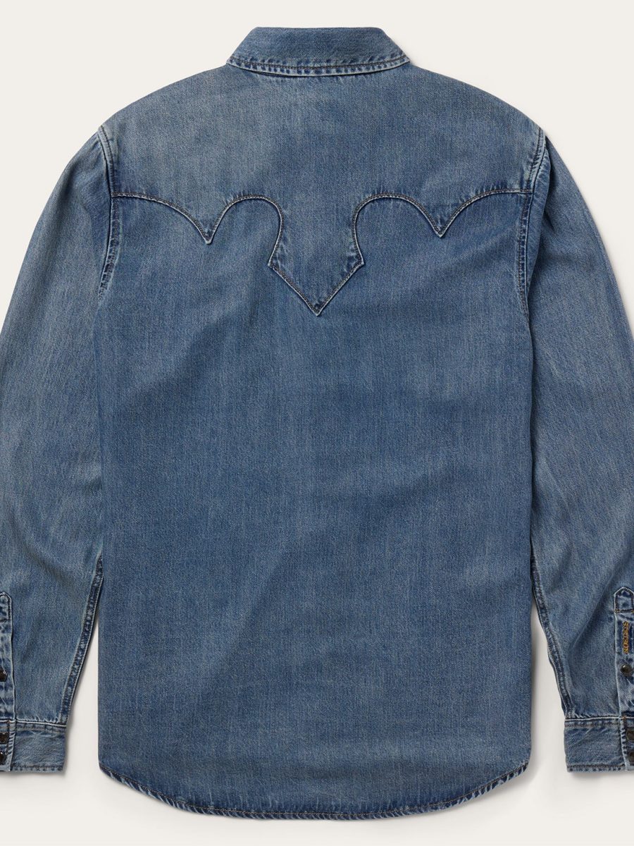 Retro Denim Western Shirt