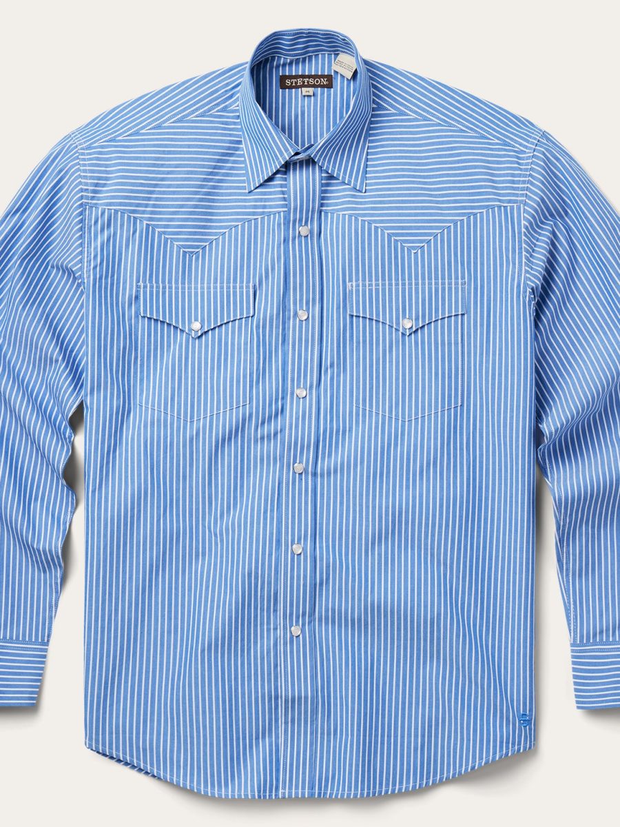 Blue Western Stripe Shirt