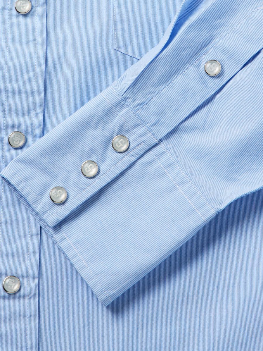 Fine Line Stripe Western Shirt