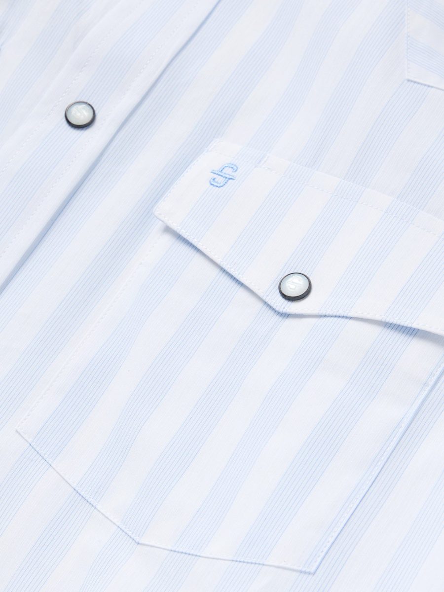 Stripe Oxford Western Shirt