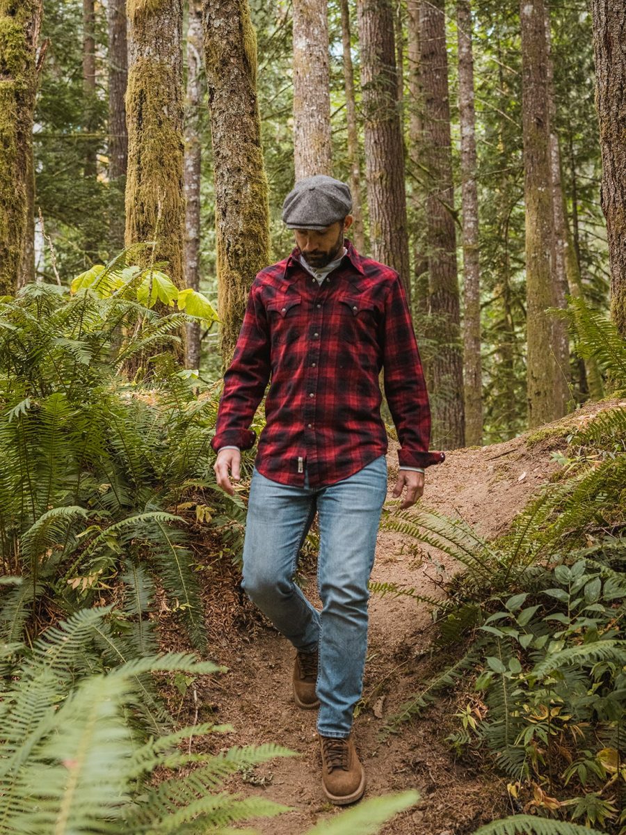 Brushed Twill Plaid Shirt