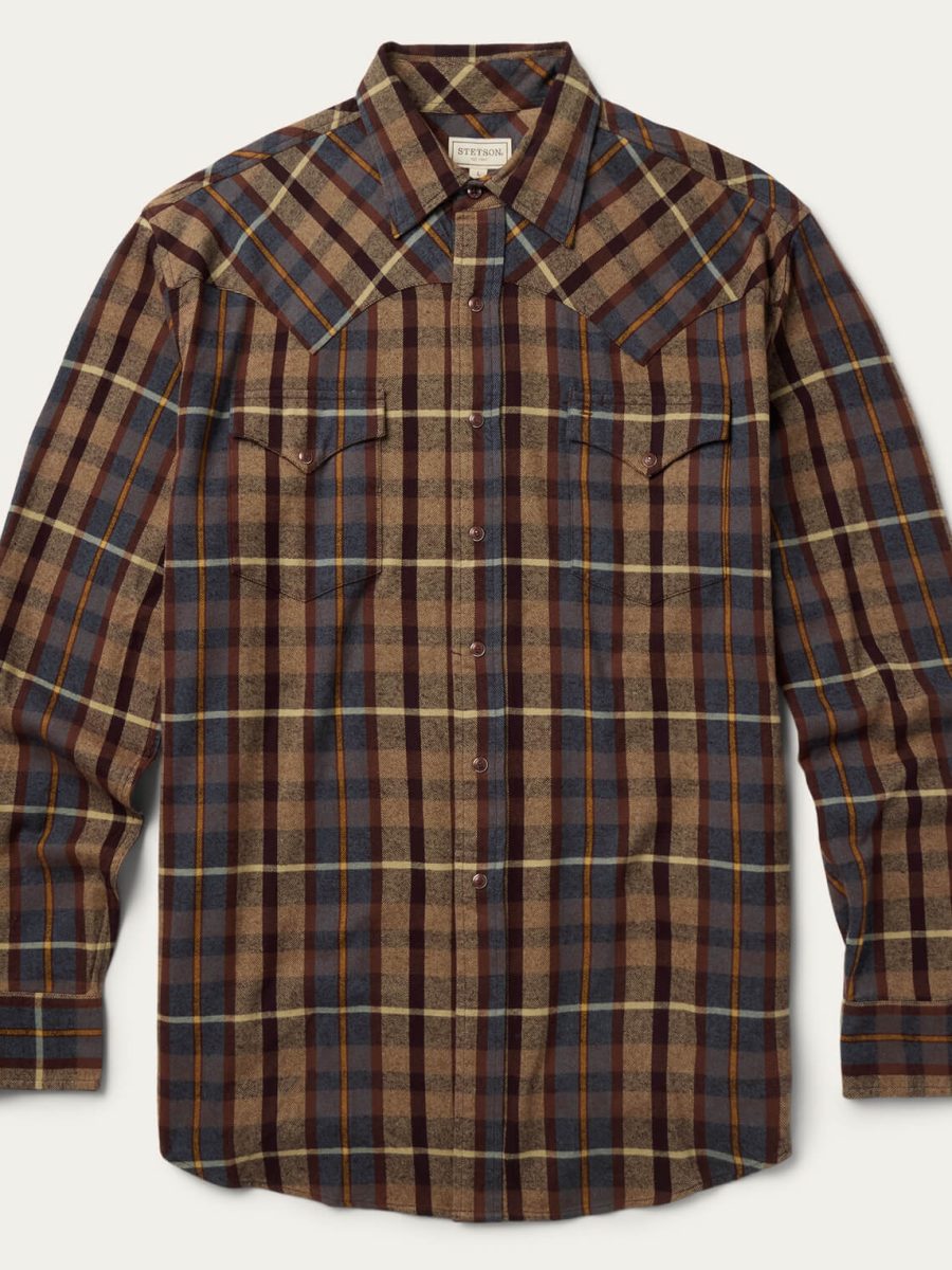 Brushed Flannel Western Shirt