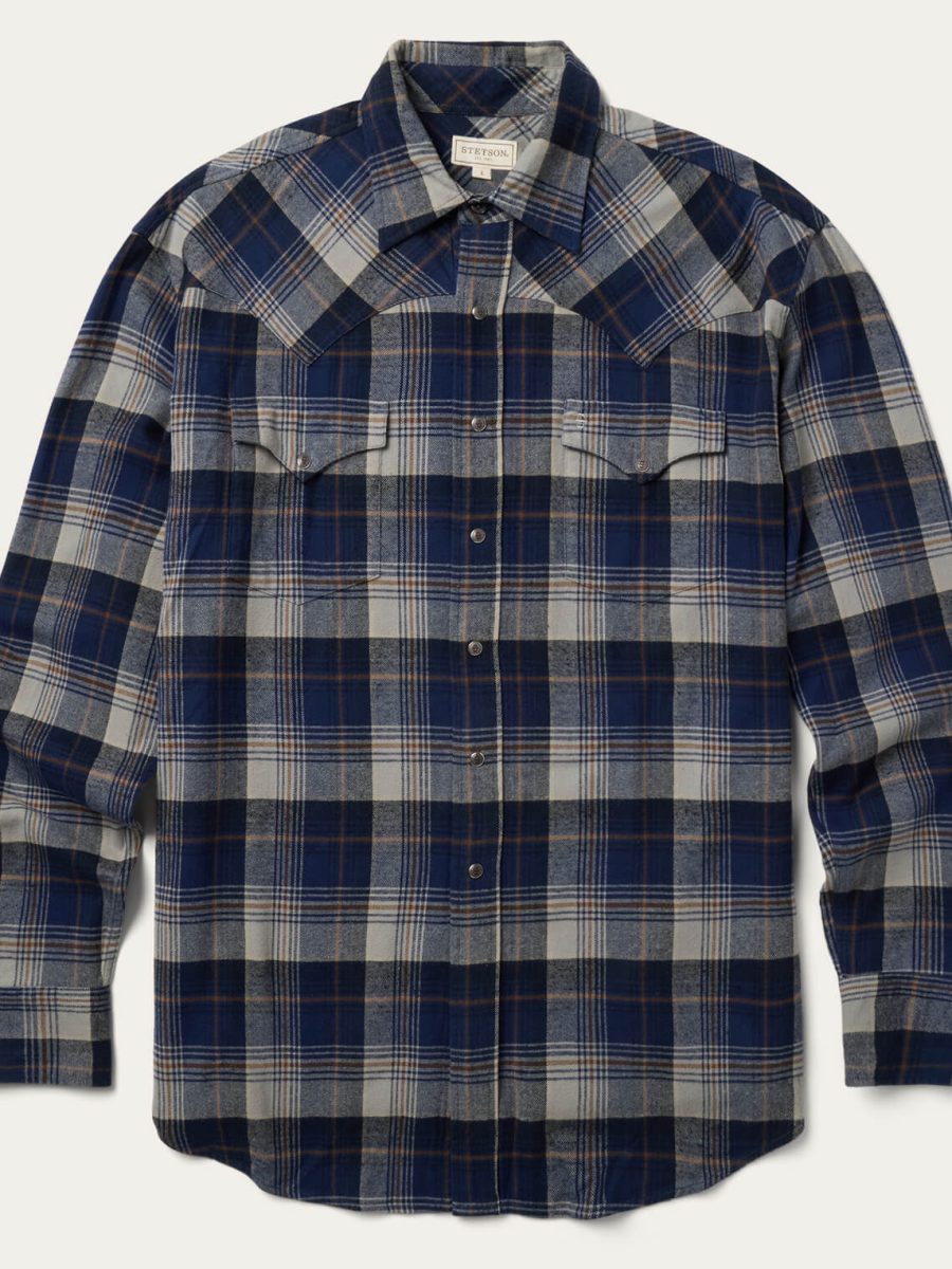 Brushed Flannel Western Shirt