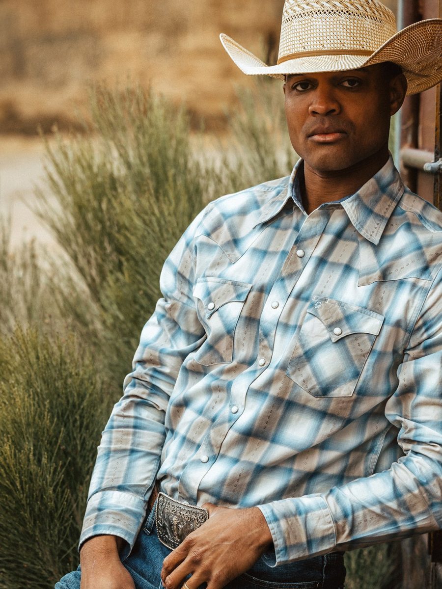 Sand Plaid Dobby Western Shirt