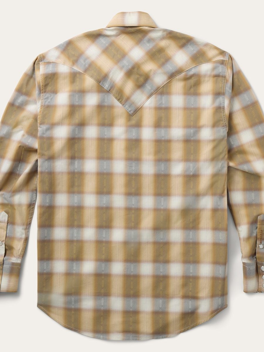 Gold Dust Plaid Western Shirt