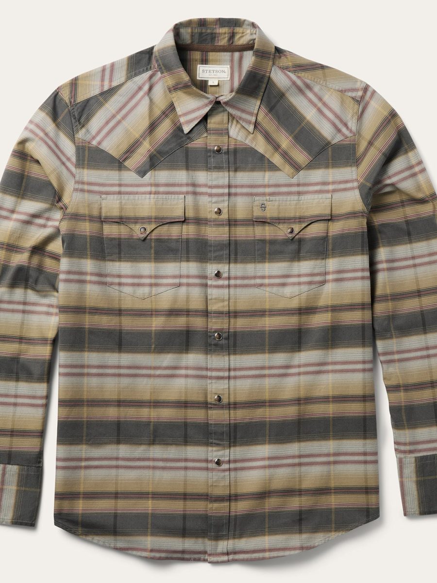 Serape Plaid Western Shirt