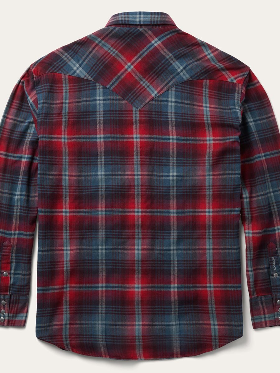 Brushed Twill Plaid Western Shirt