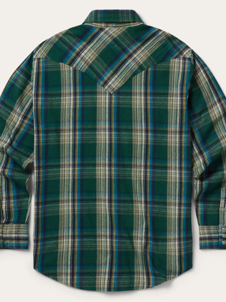 Flannel Plaid Western Shirt