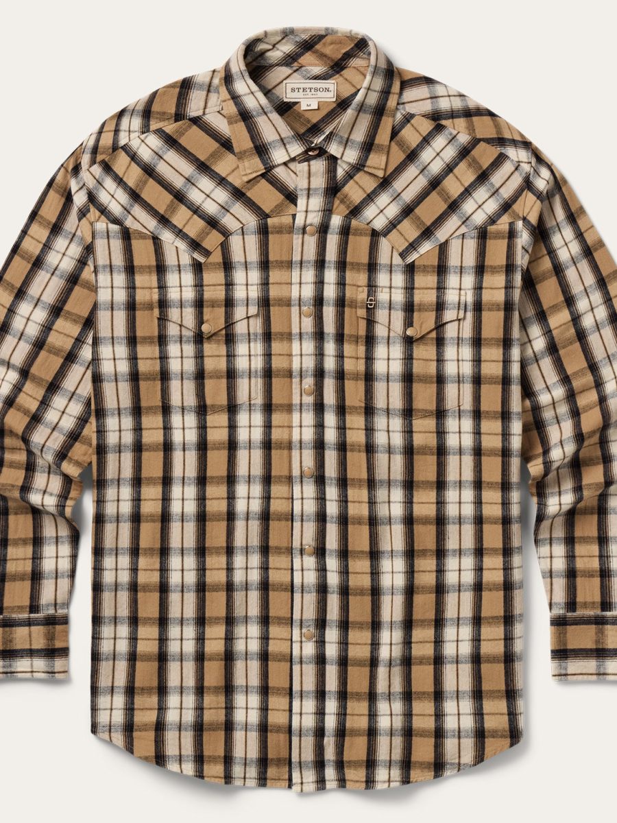 Flannel Plaid Western Shirt