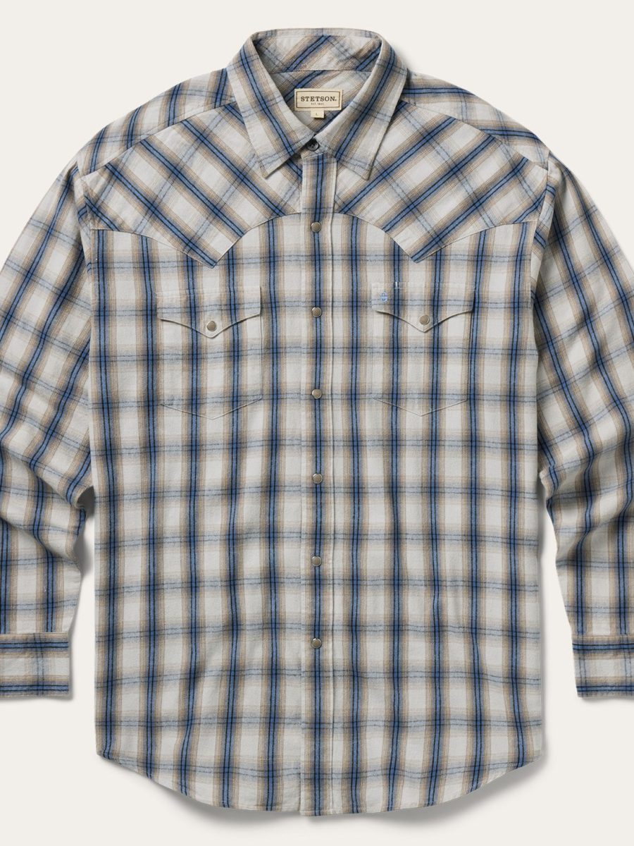 Flannel Plaid Western Shirt