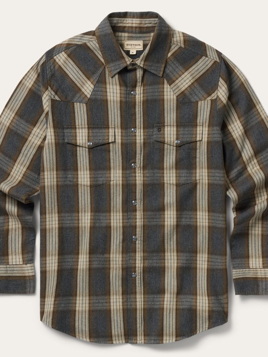 Heather Plaid Western Shirt