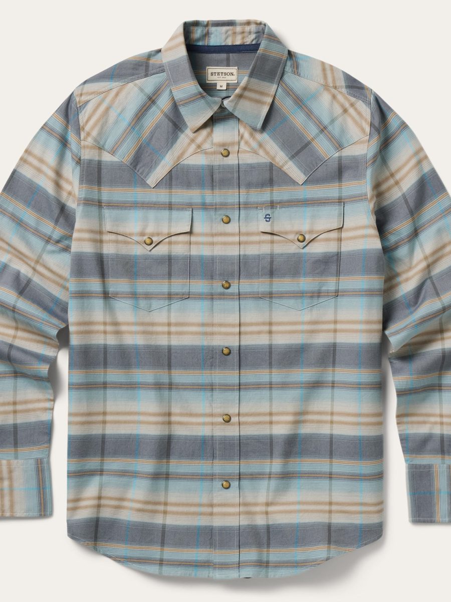 Ombre Stripe Western Shirt