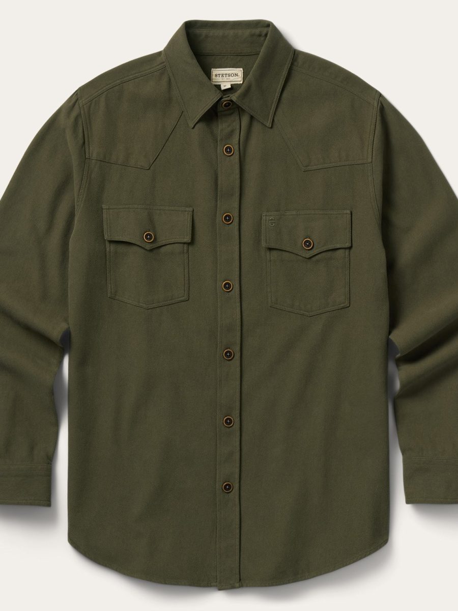 Rugged Twill Western Shirt Jacket