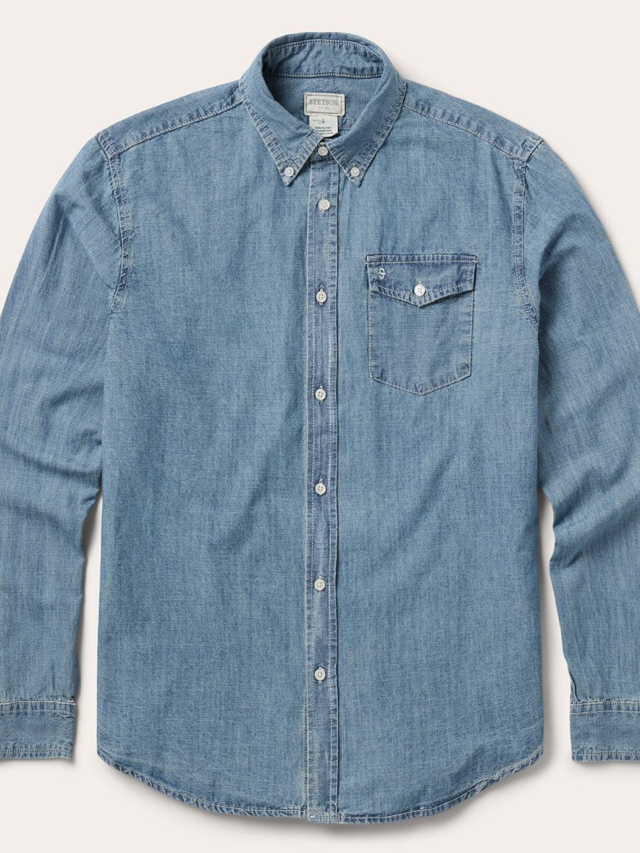 Chambray Button-Down Shirt