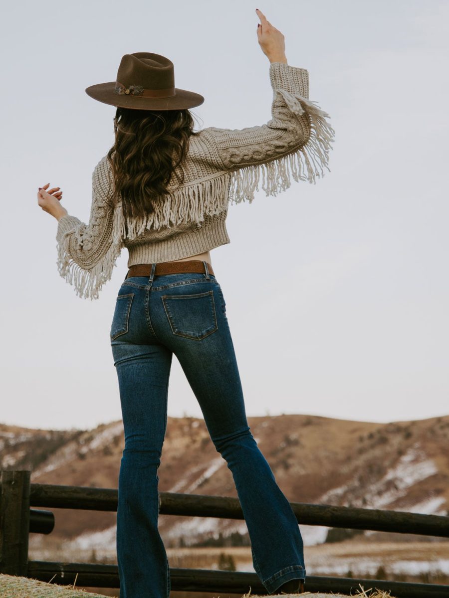 Cream Fringed Cardigan