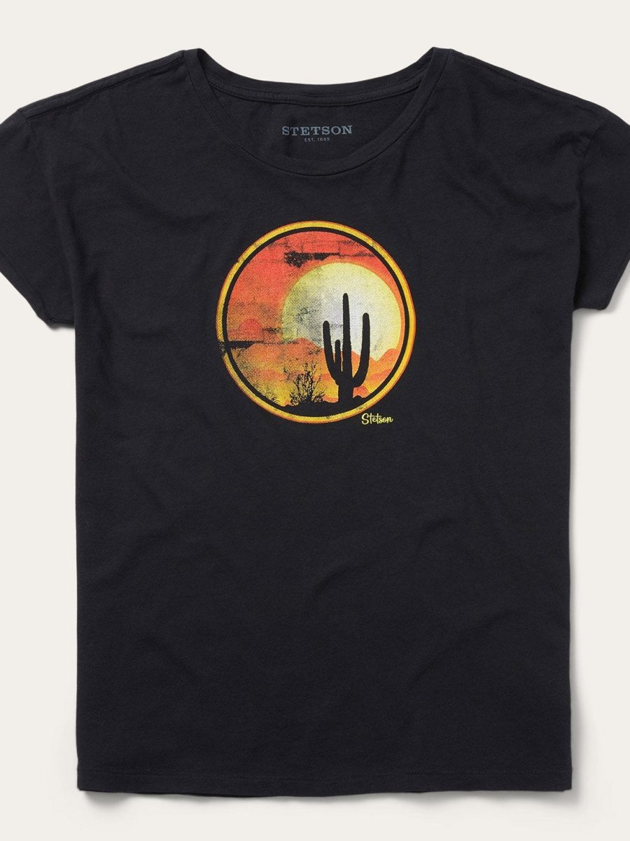 Sunset Saguaro Graphic Tee