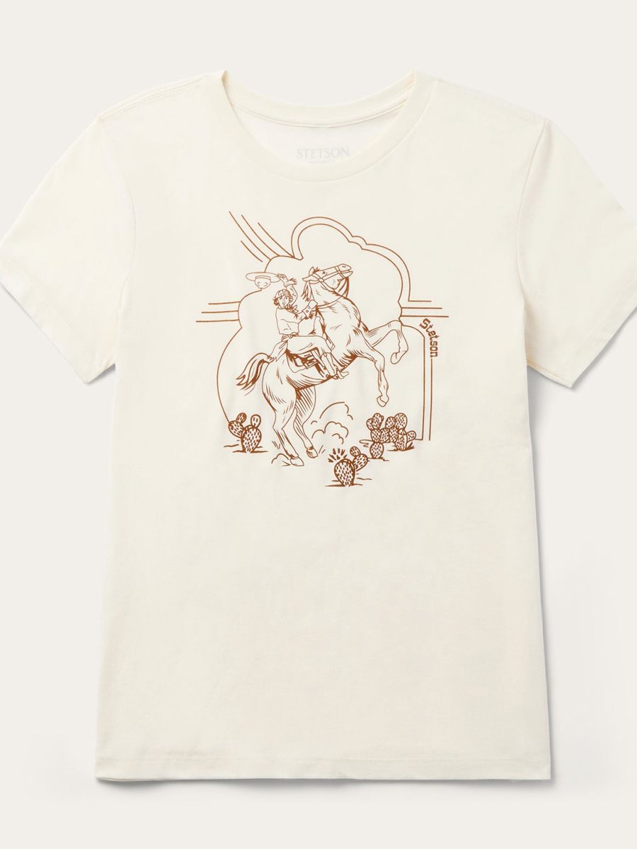 Rearing Cowgirl Graphic Tee