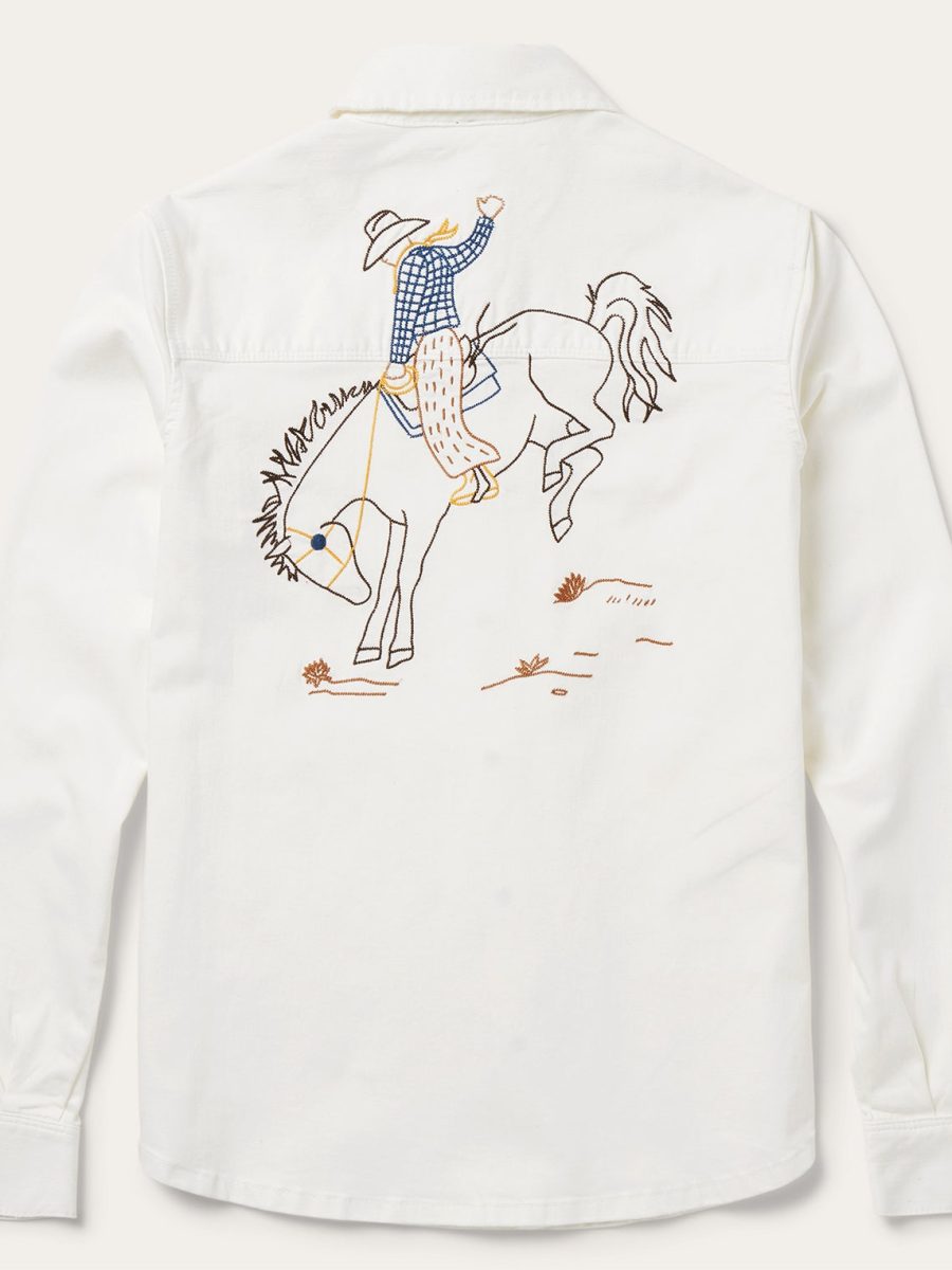 Western Embroidered Denim Shirt