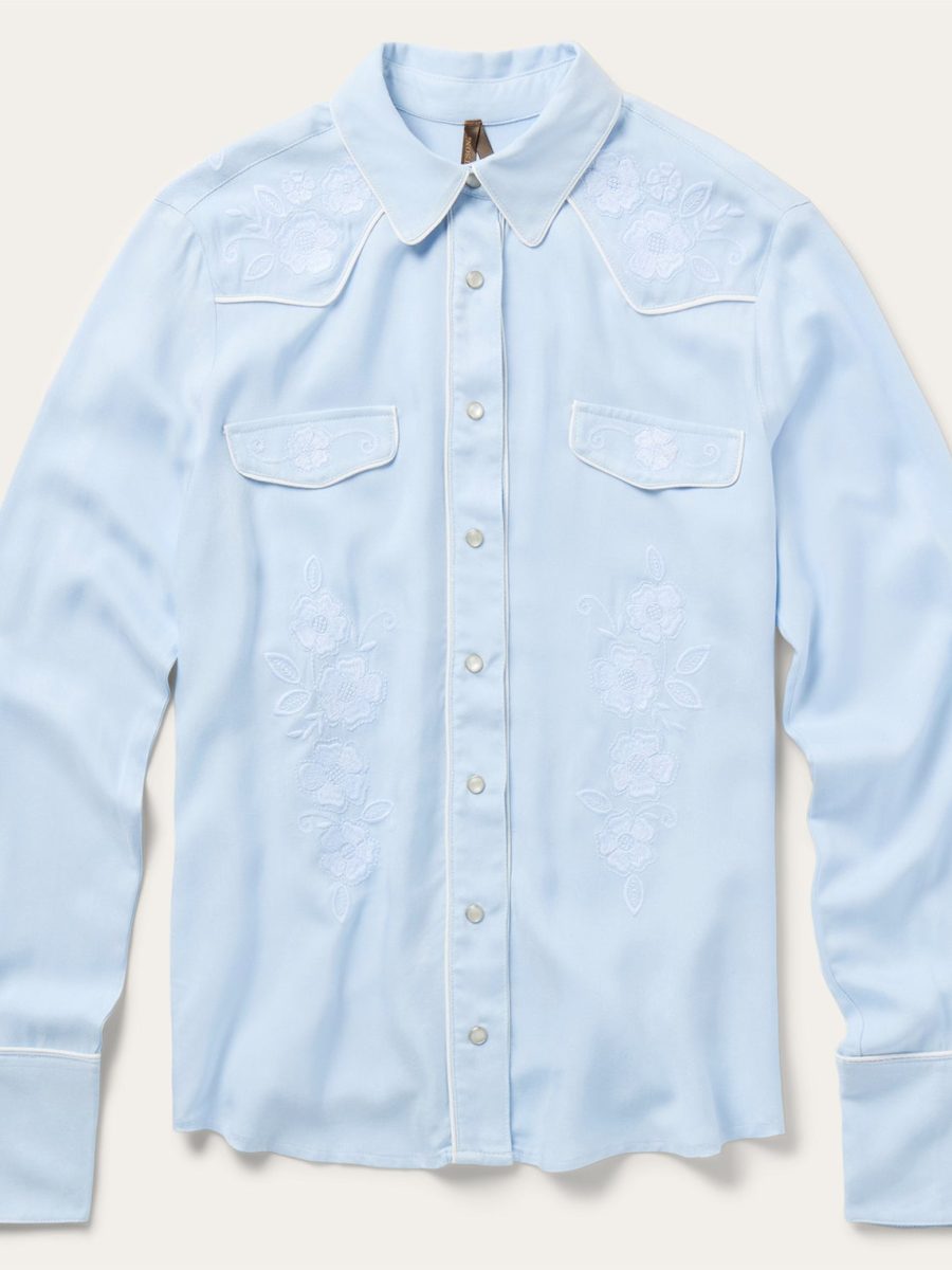 Embroidered Retro Western Shirt