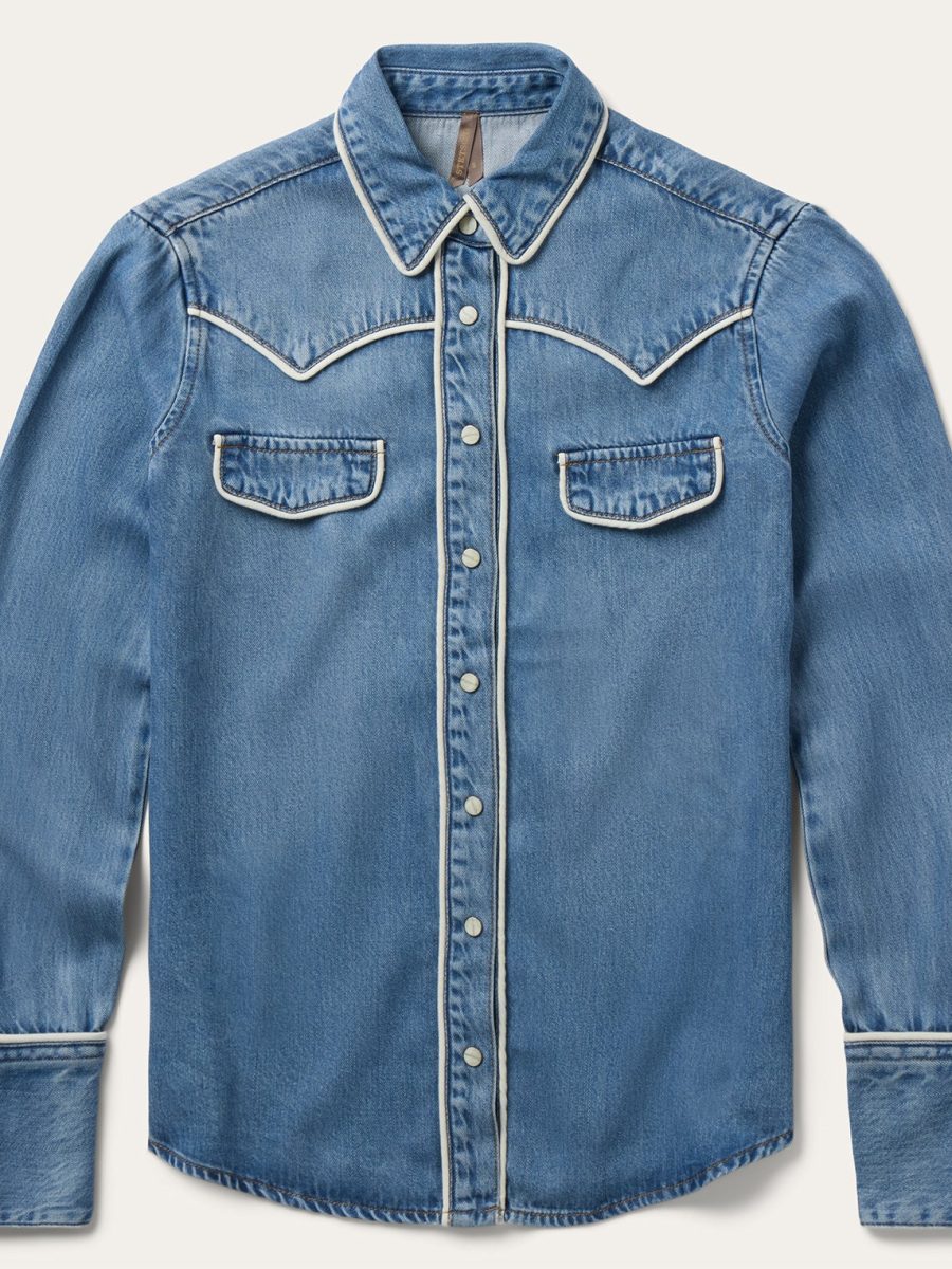 Piped Denim Shirt