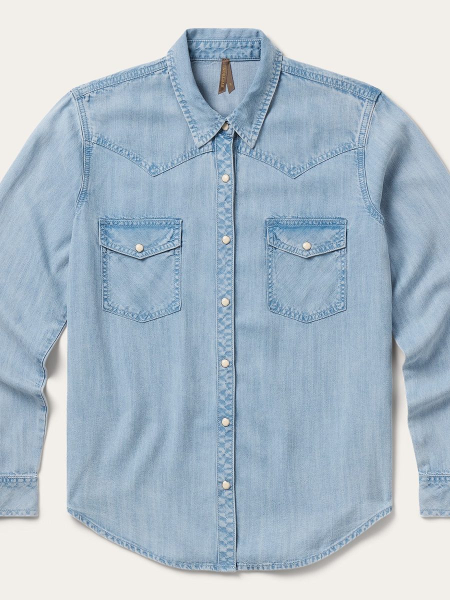 Light Denim Western Shirt
