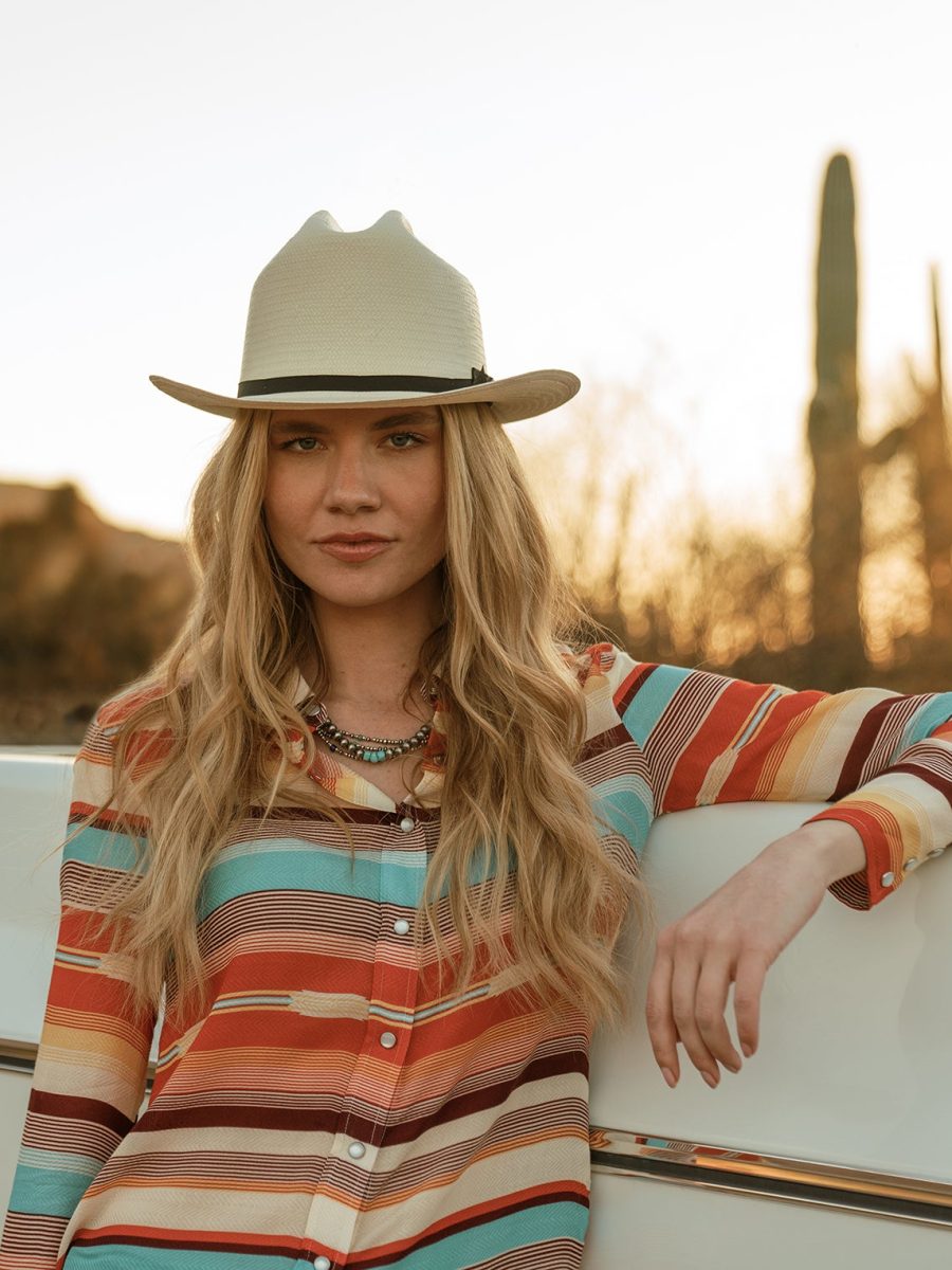 Sunset Serape Print Western Shirt