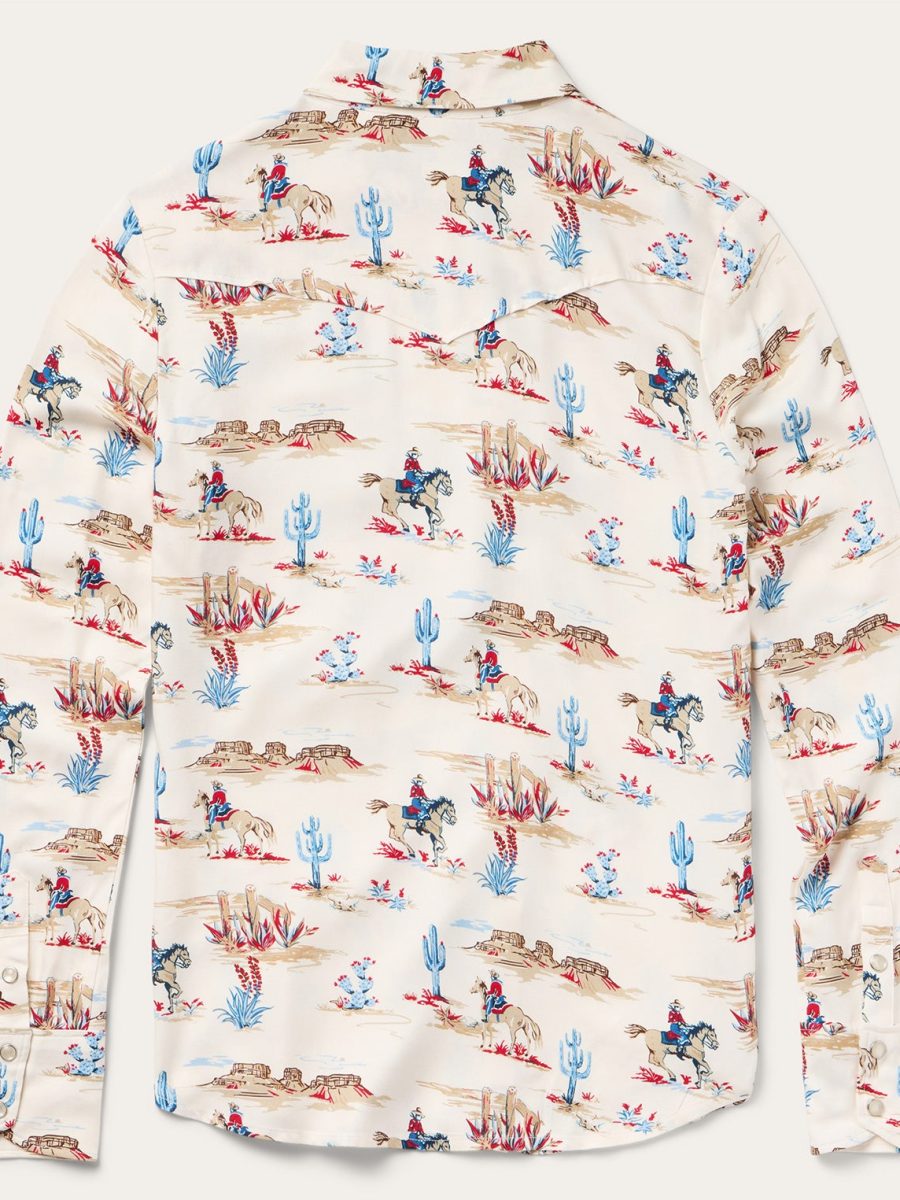 Desert Trail Print Western Shirt