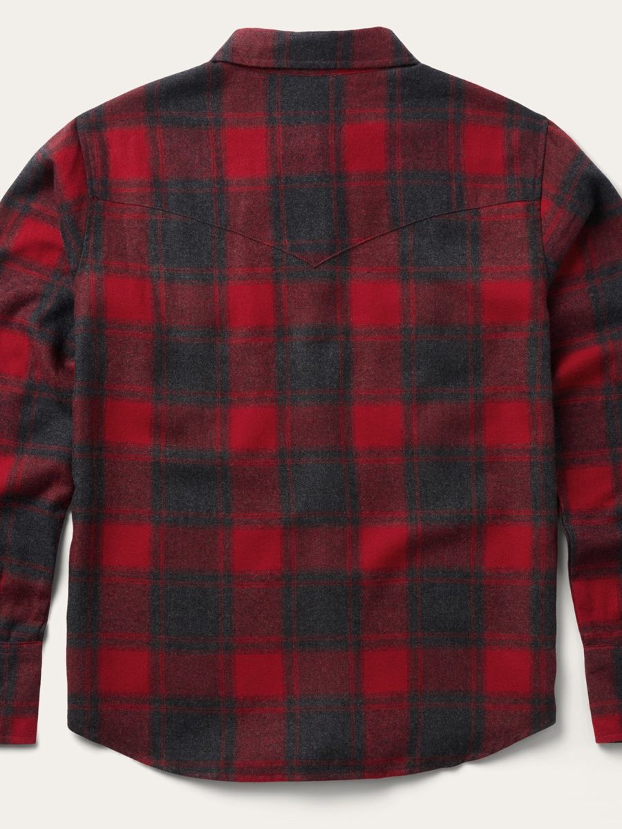 Buffalo Plaid Flannel Western Shirt