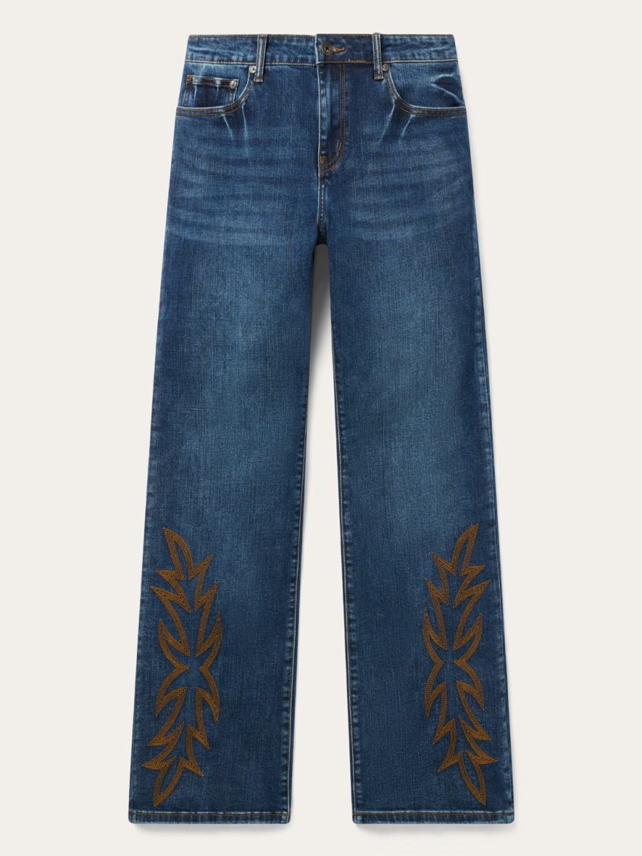 641 Mid-Rise Loose Bootcut Jeans