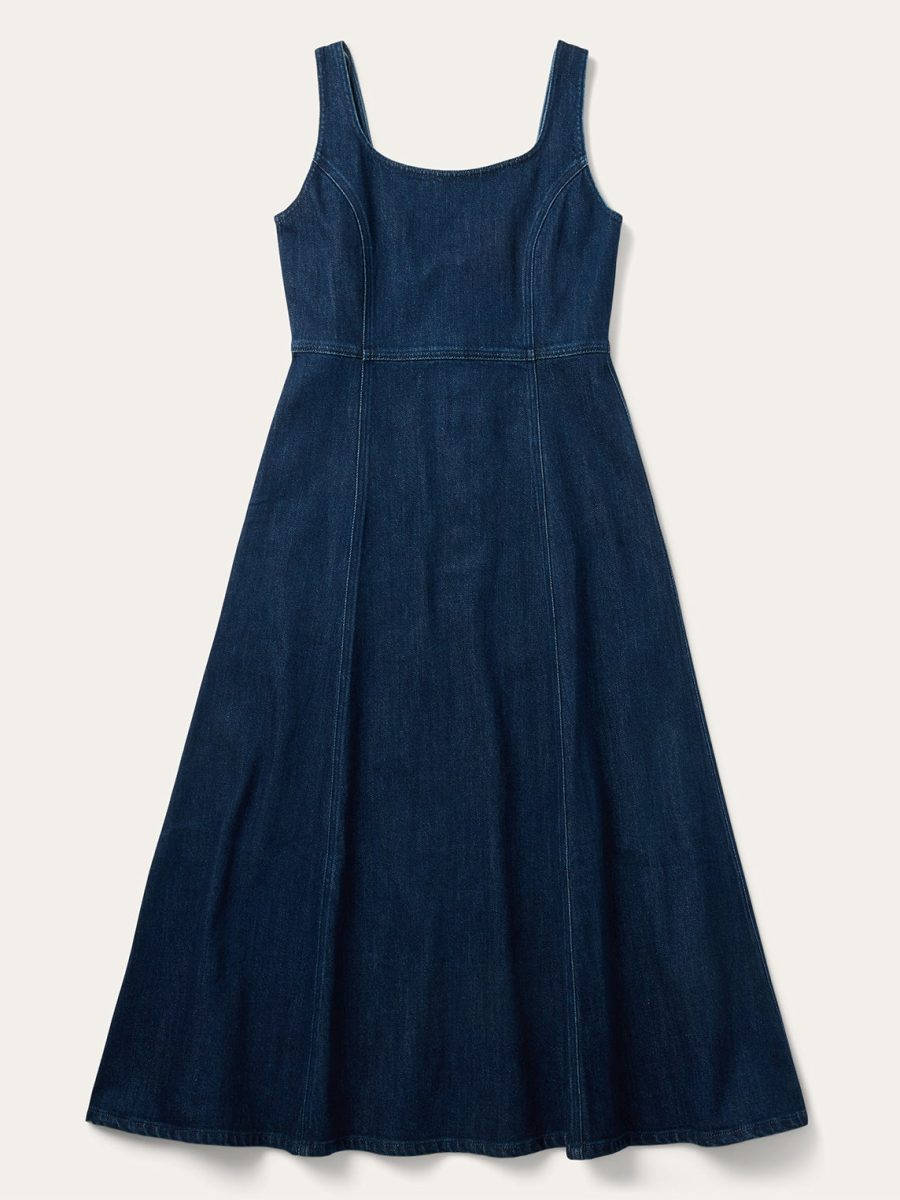 Stretch Denim Tank Dress