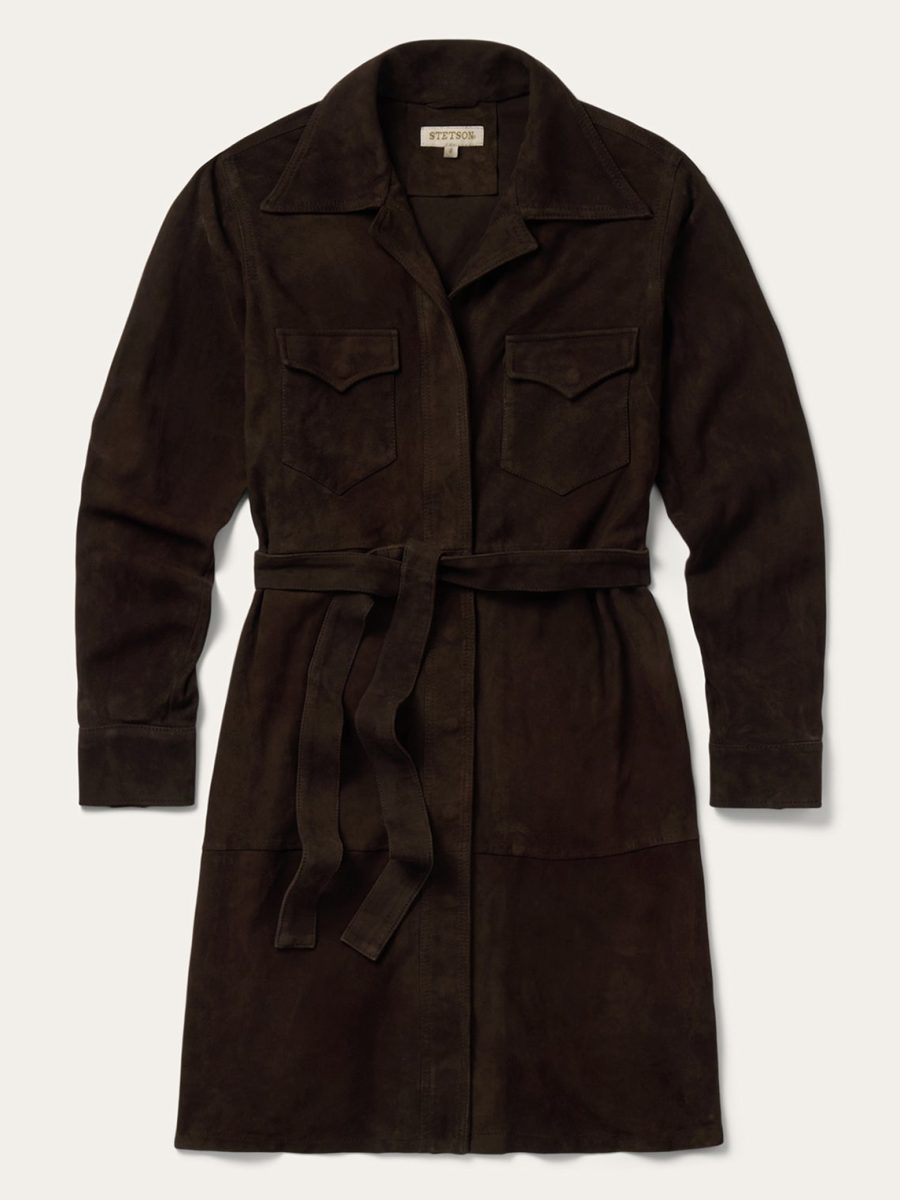 Suede Western Shirt Dress