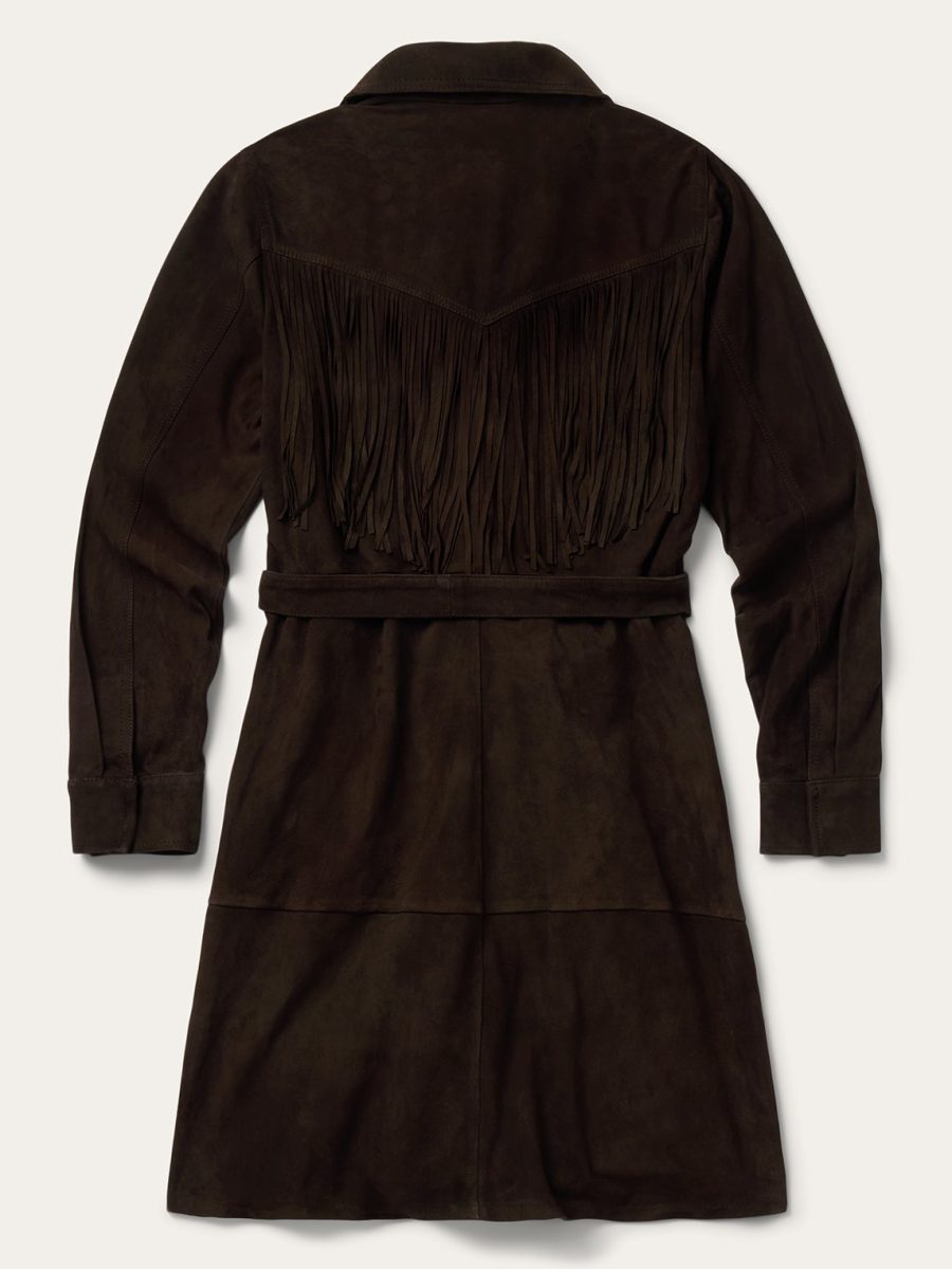 Suede Western Shirt Dress