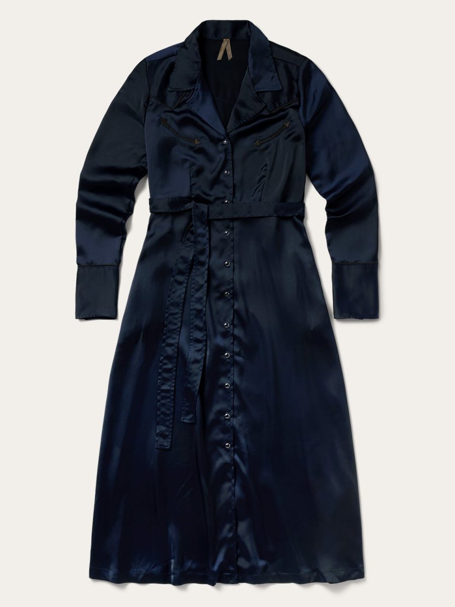 Satin Western Dress