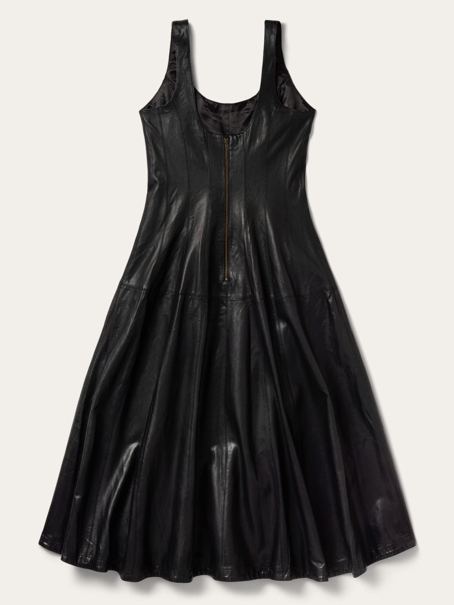 Black Leather Tank Dress