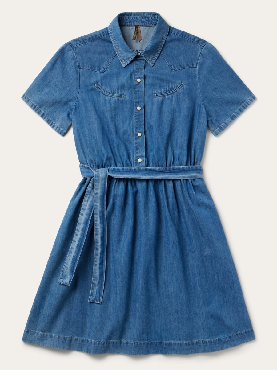 Smile Pocket Denim Dress