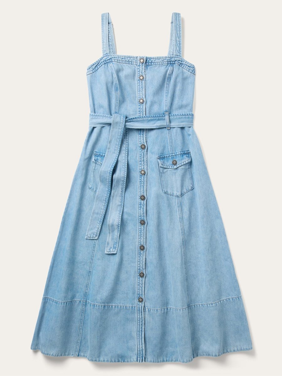 Denim Button Front Dress