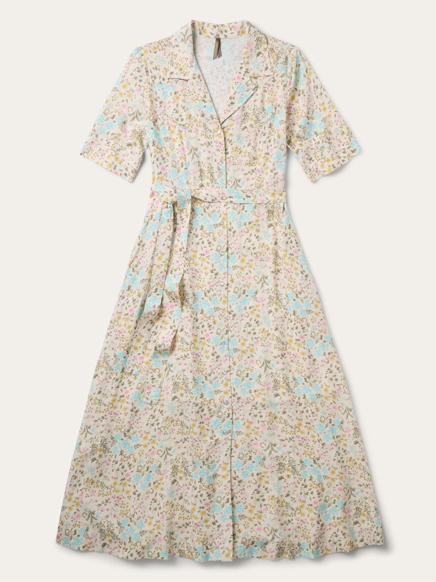 Prairie Floral Short Sleeve Dress