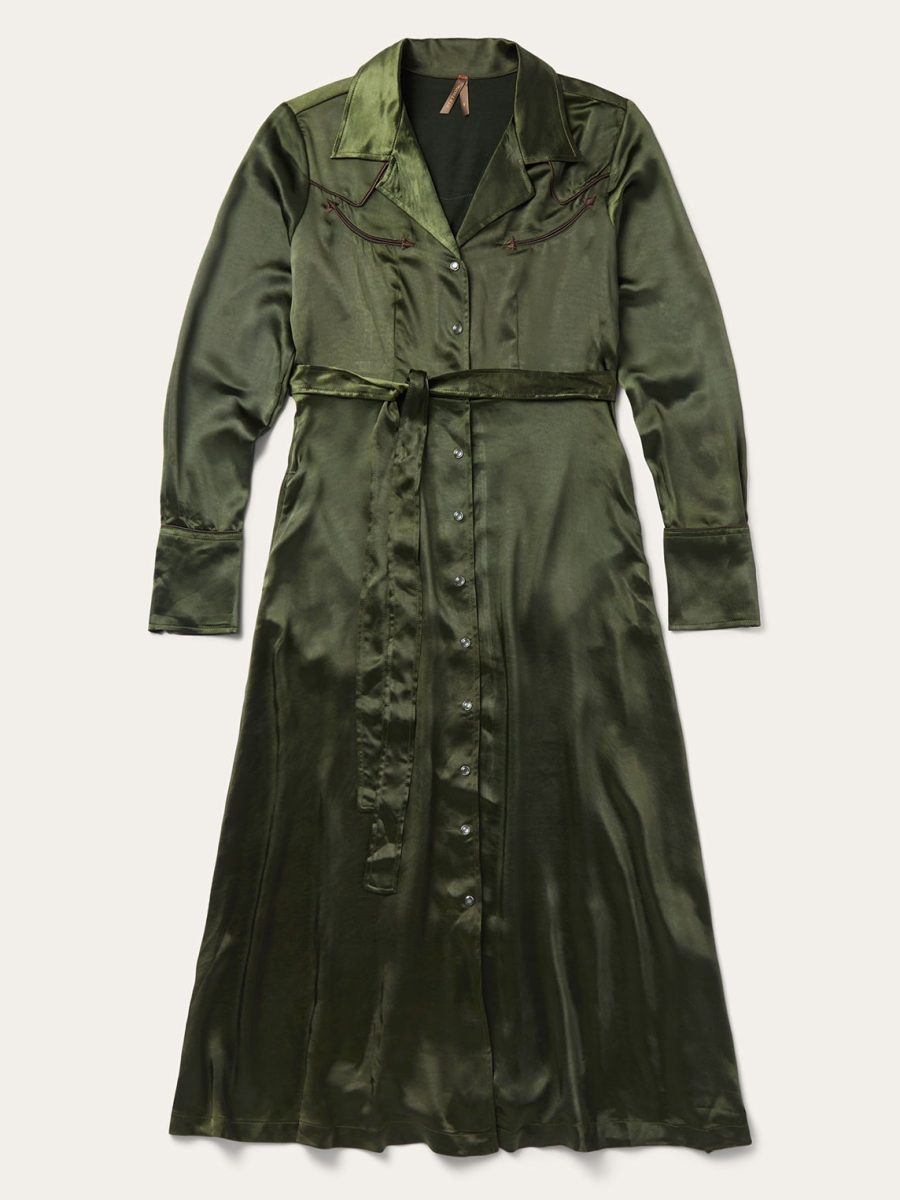 Satin Western Dress