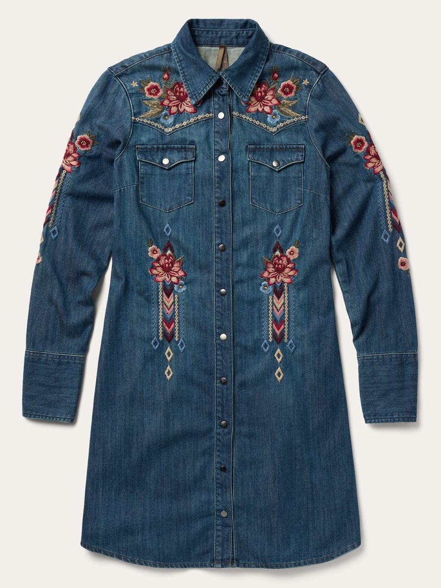 Lavish Denim Shirt Dress