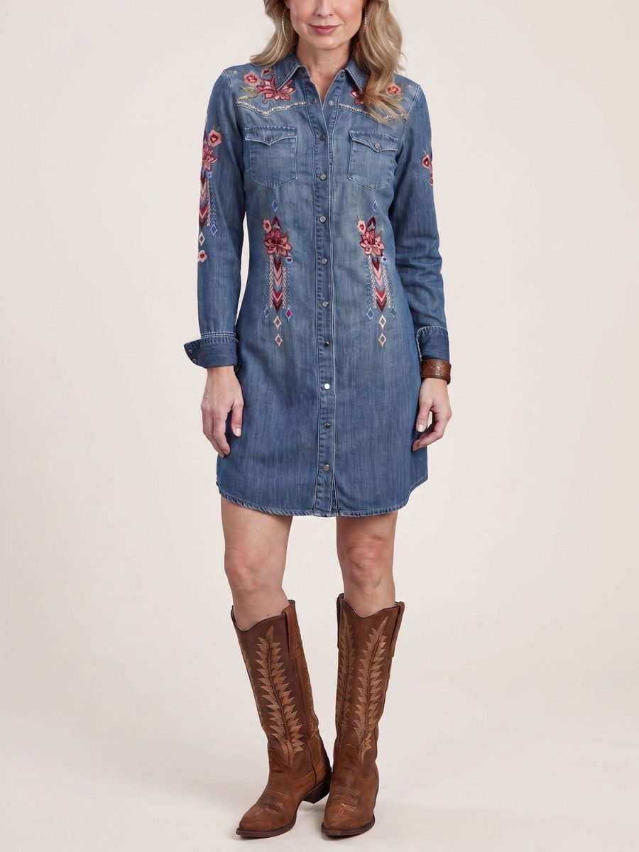 Lavish Denim Shirt Dress