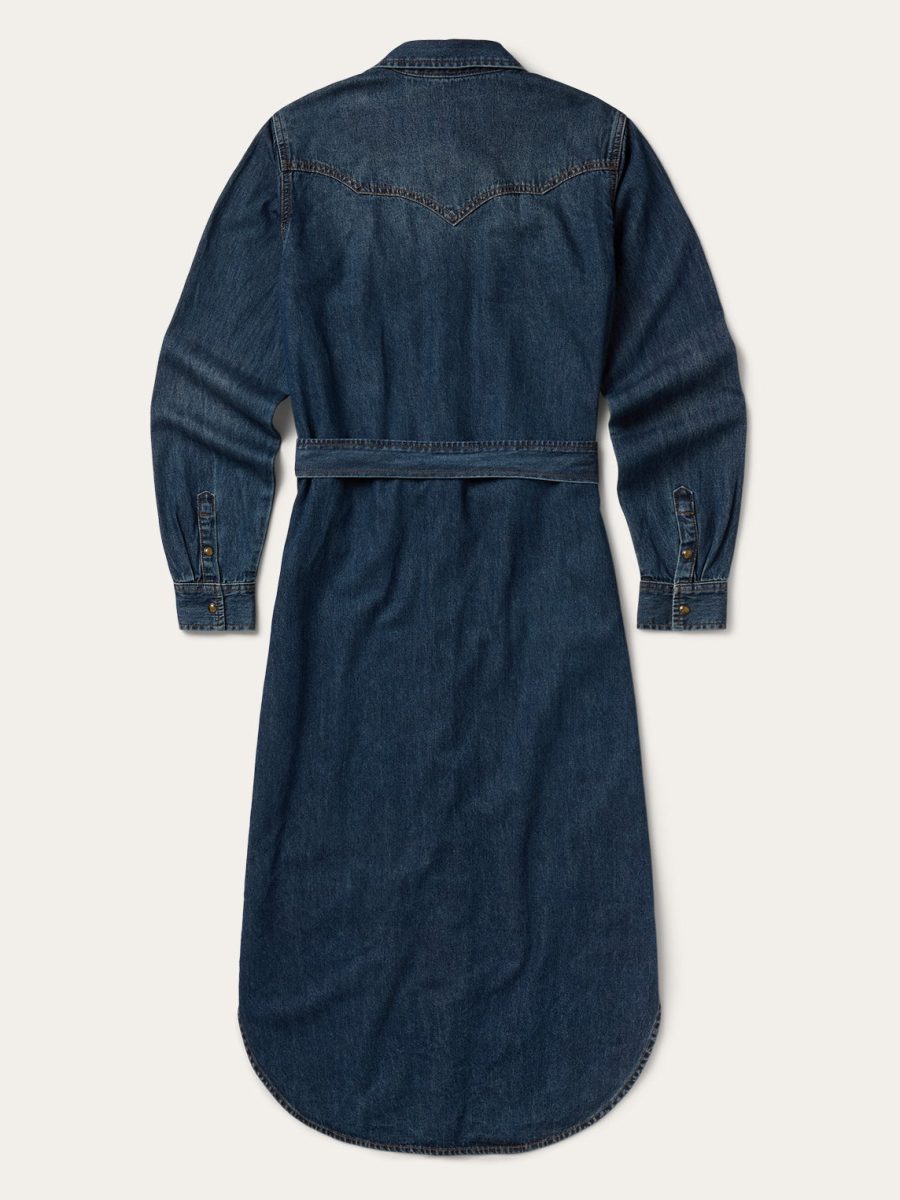 Western Denim Shirt Dress