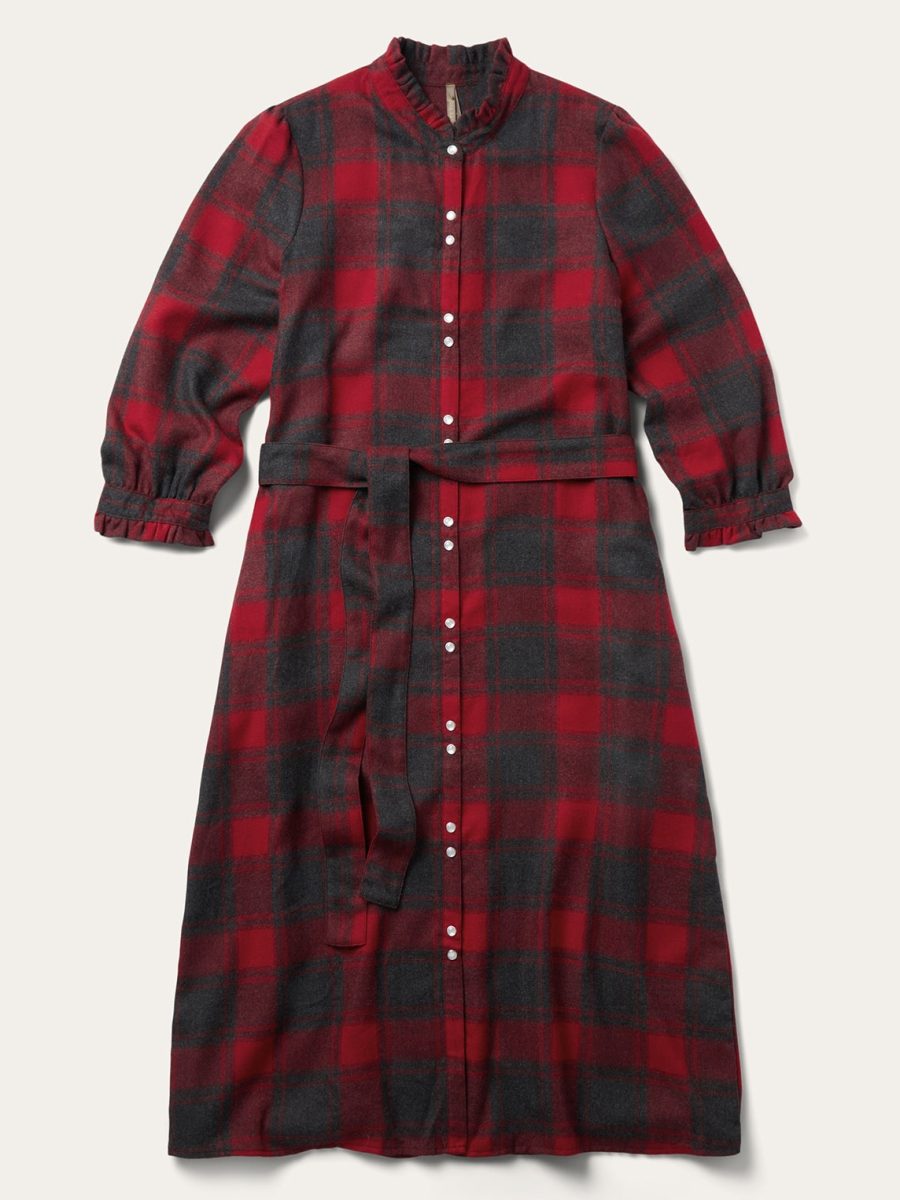 Buffalo Plaid Prairie Shirt Dress