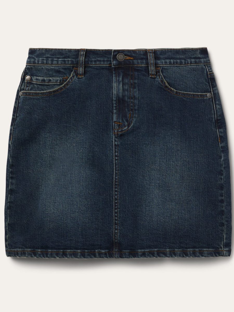 Stretch Denim 5-Pocket Skirt