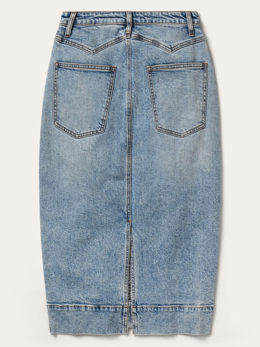 Denim Midi Skirt
