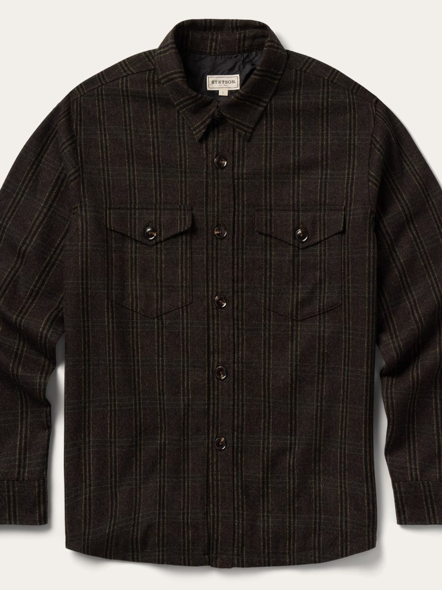 Western Plaid Shirt Jacket