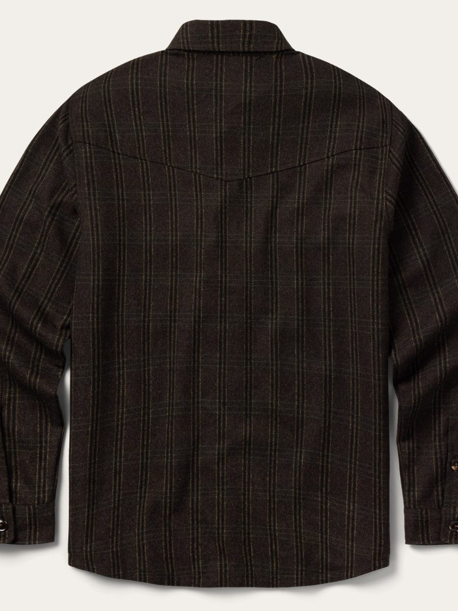 Western Plaid Shirt Jacket
